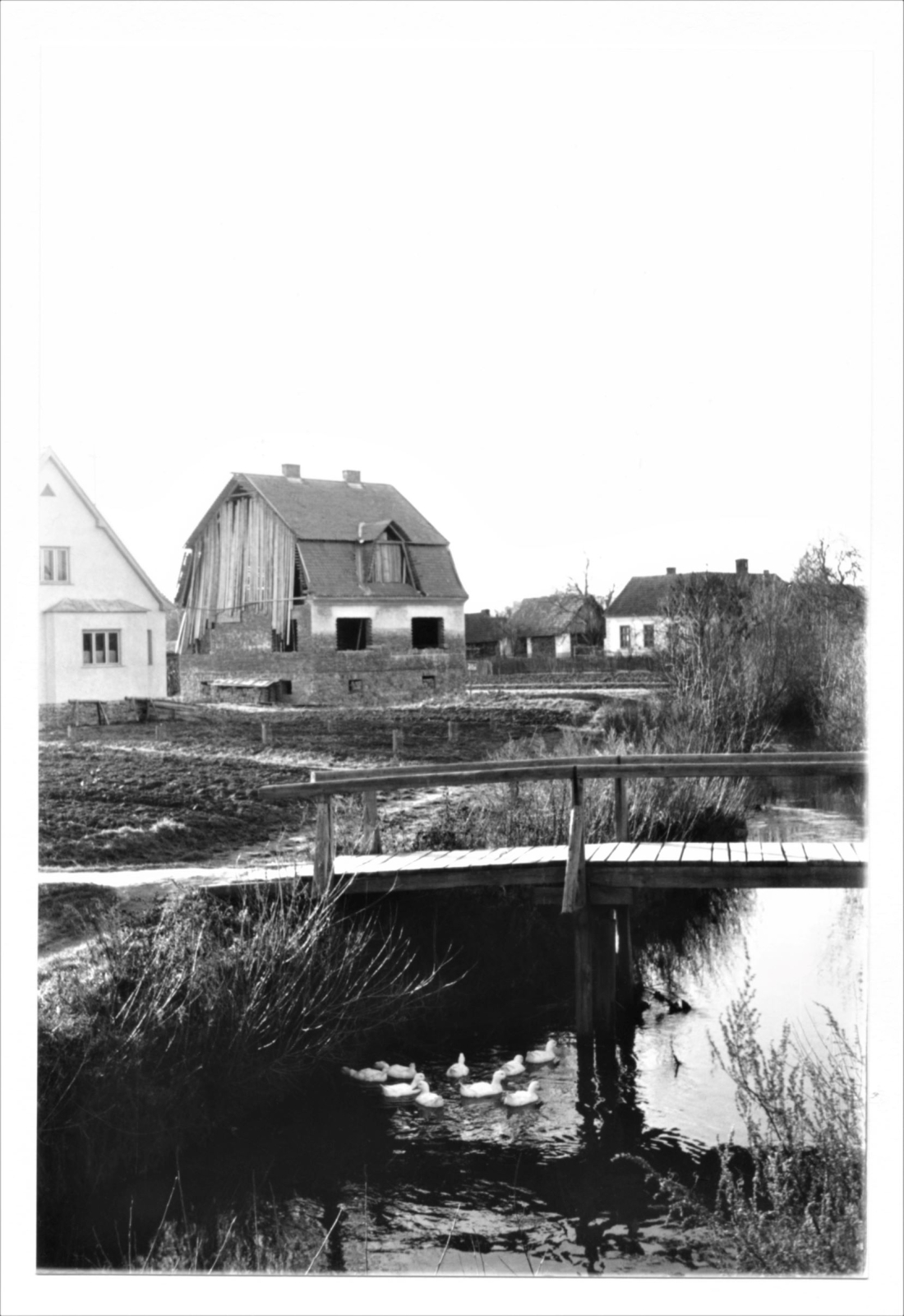 Alte Pinkabrücke zur Augartenstraße (früher Friedhofsweg) vor der reformierten Kirche