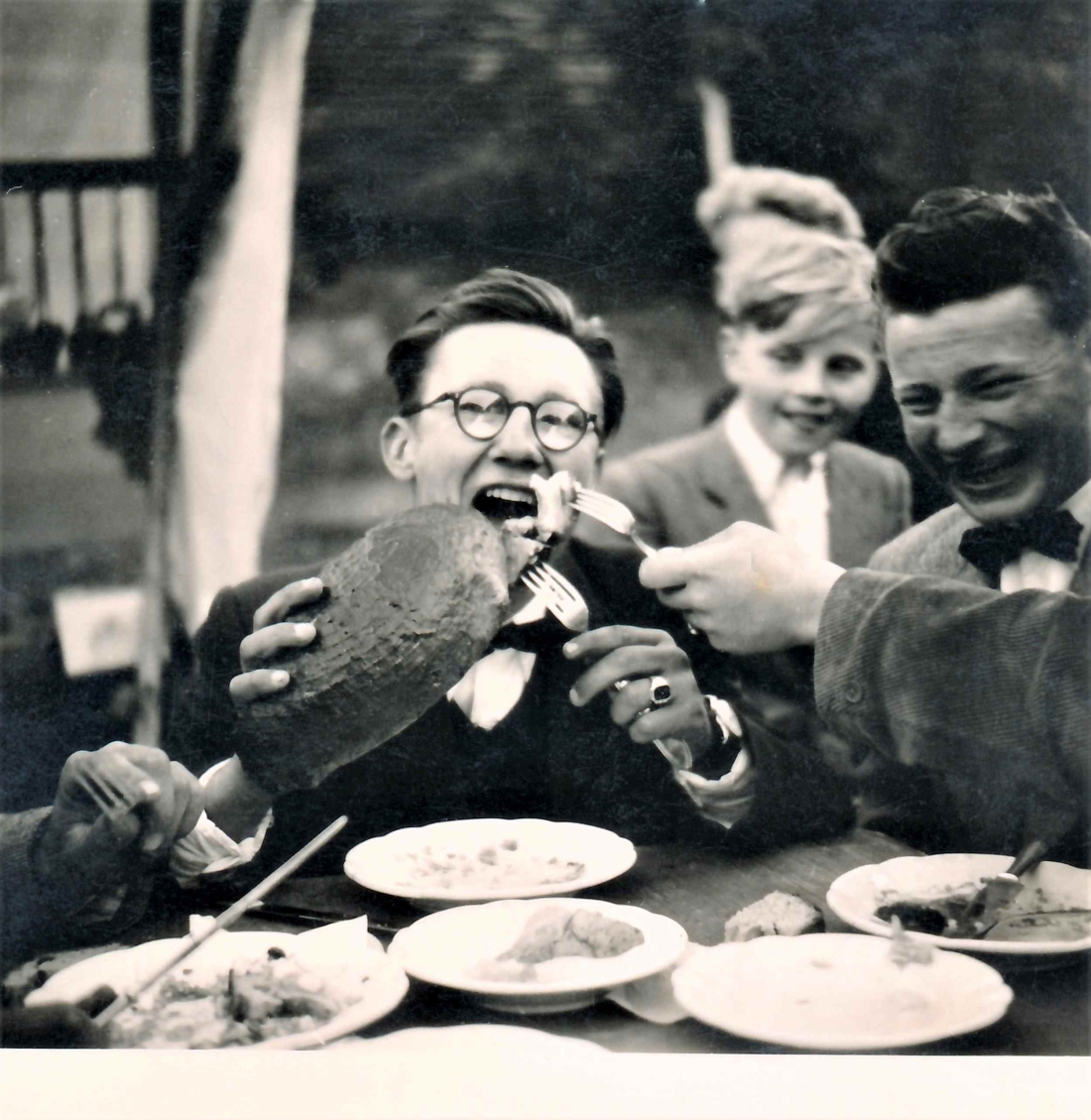 "Röke" im Gasthof Kantor: Josef "Jimmy" Nemeth und Ludwig Levonjak