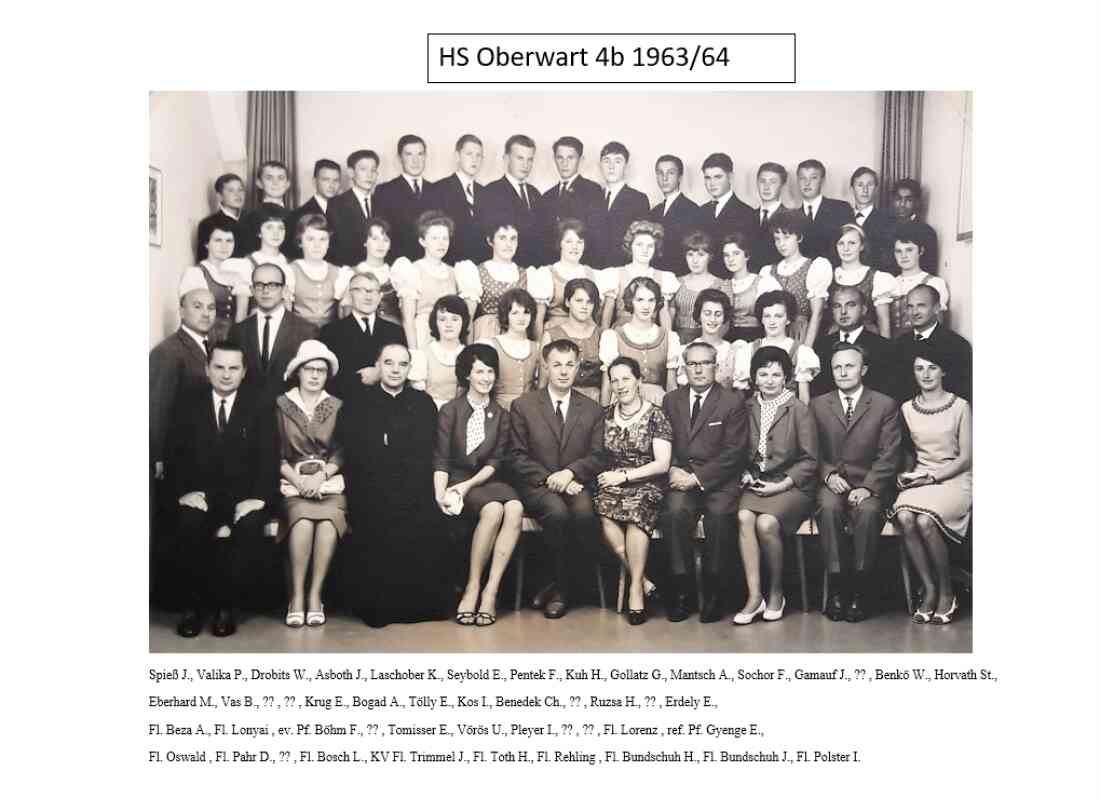Klassenfoto: 4. Kl. der Hauptschule 1964