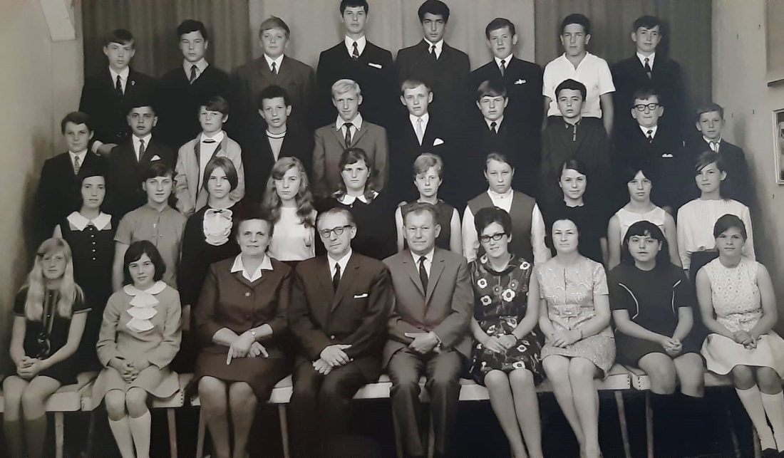 Abschlussklasse der Volksschule 1968/1969