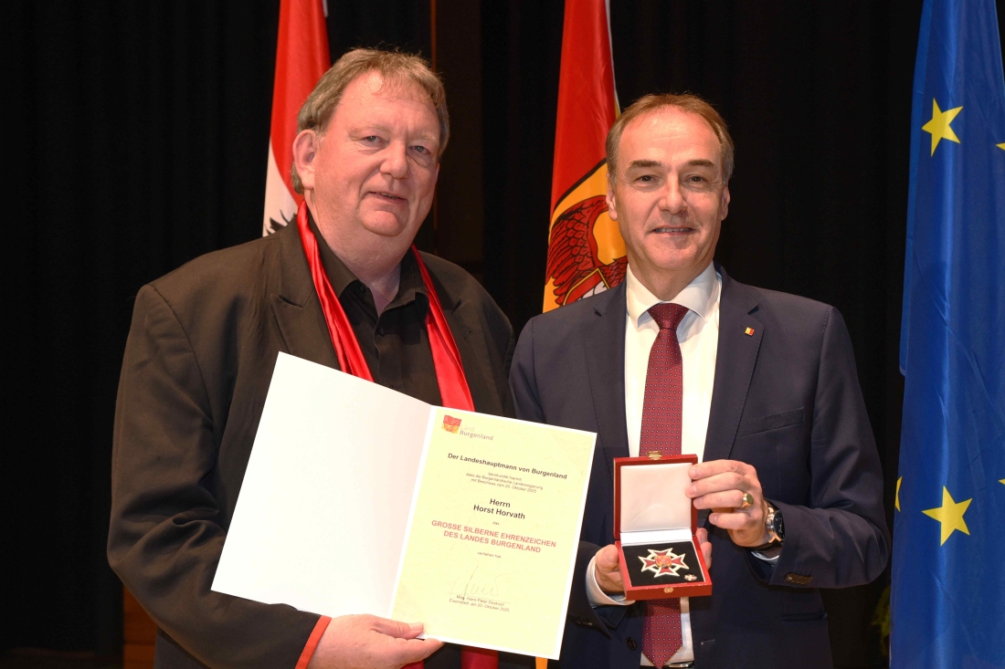 Verleihung des Großen Silbernen Ehrenzeichens des Burgenlands an Horst Horvath