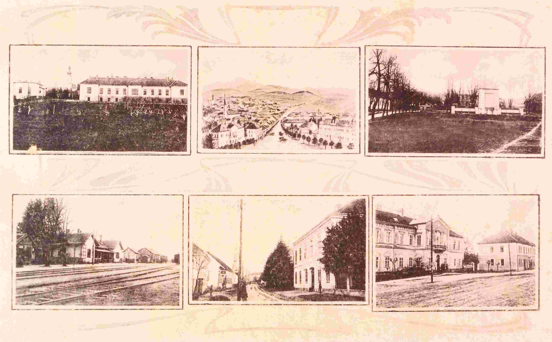 Ansichtskarte: sechs Oberwarter Motive