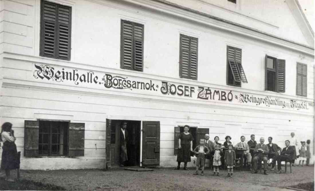 "Schwabhaus" - ehemals Weinhalle und Weingroßhandlung sowie Ziegelei Josef Zambo (Steinamangererstraße 75)