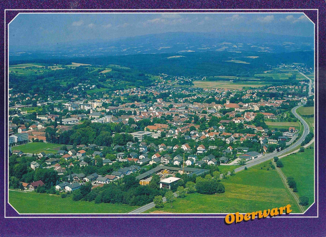 Ein Unikat: Ansichtskarte - beschriftet mit Oberwart, aber mit einer Aufnahme von Pinkafeld