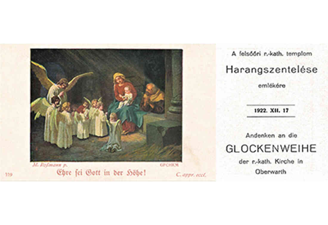 Röm. kath. Pfarre: Andenkenkärtchen - Glockenweihe 1922