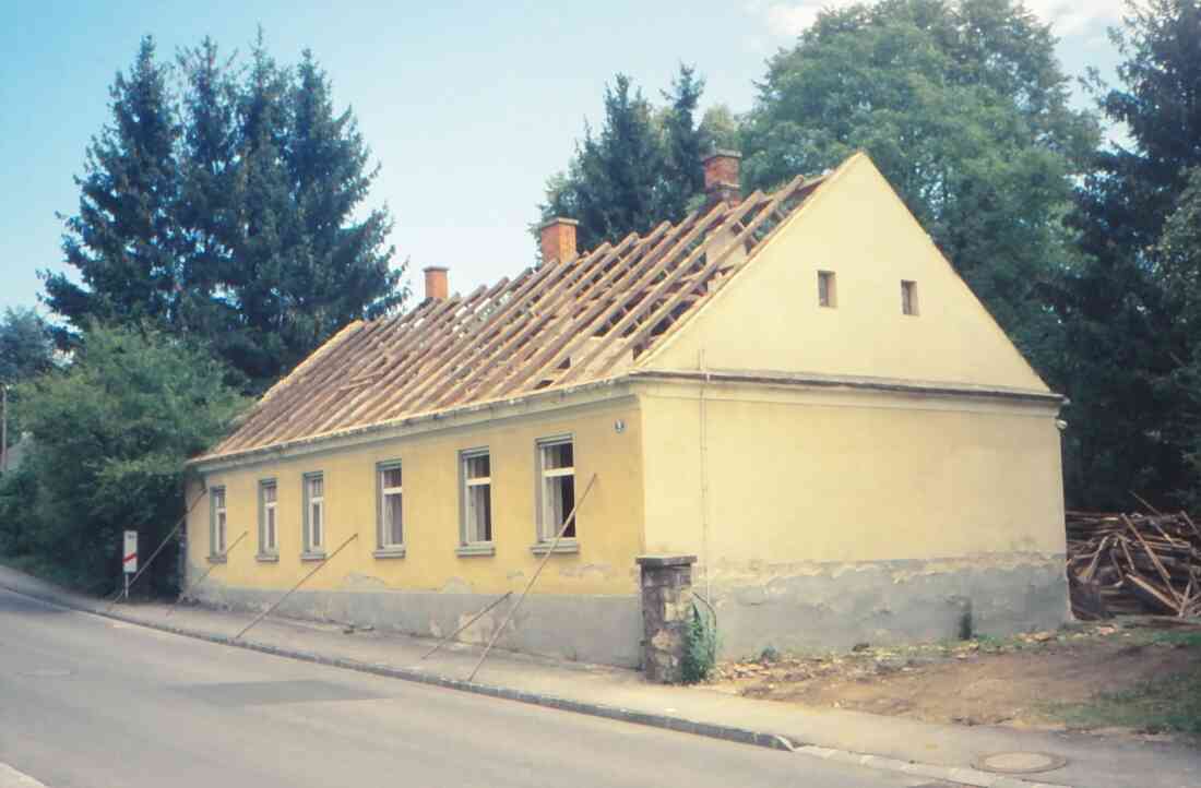 Abriss des Hauses Schlainingerstraße 8