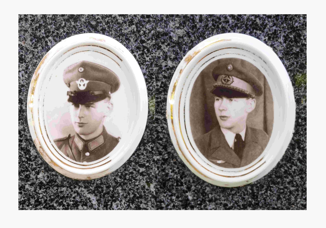 Die Zwillinge Albin Willi Beier (*1916/+1945) und Anton Fritz Beier (*1916/+1971) (Portraits)