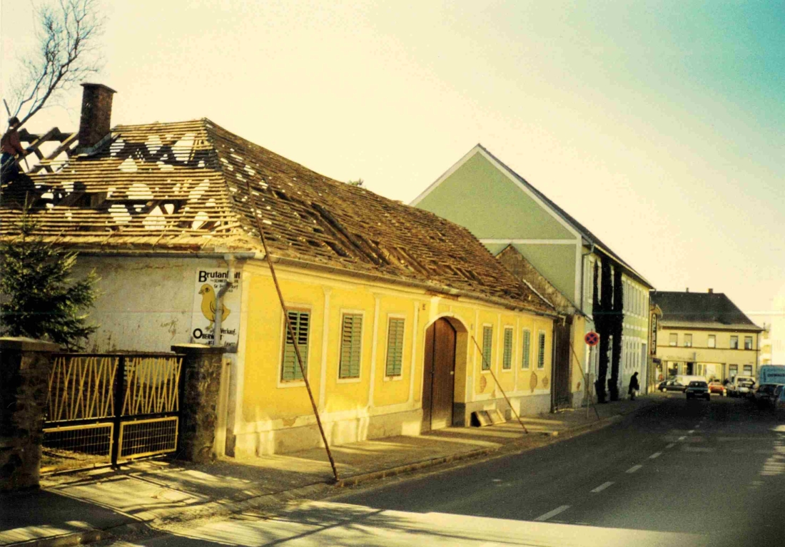 Abriss des Hauses Michael Ruzsa (Schlaningerstraße 6)