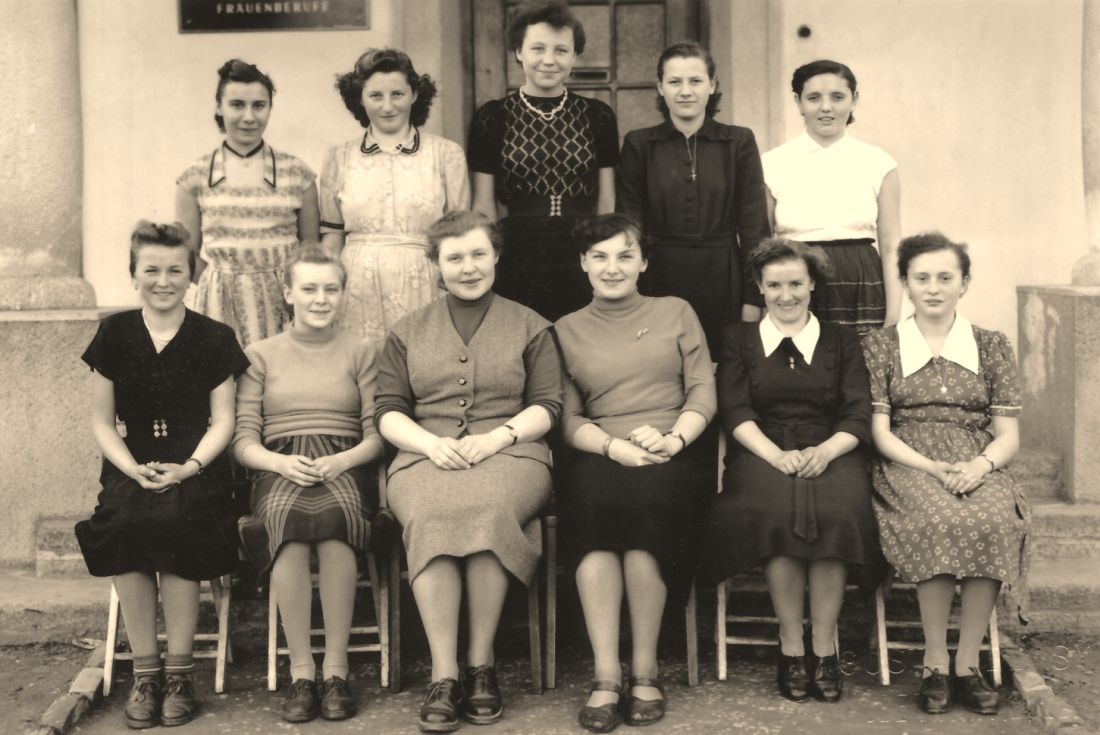 HBLA / Frauenberufsschule: Klasse der Landesfachschule im Schuljahr 1953/54