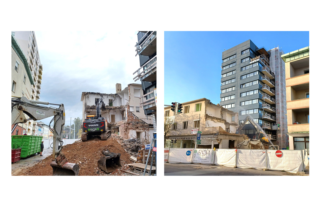 H2: Abriss des Gebäudes Hauptplatz 2 - Gasthof Seper