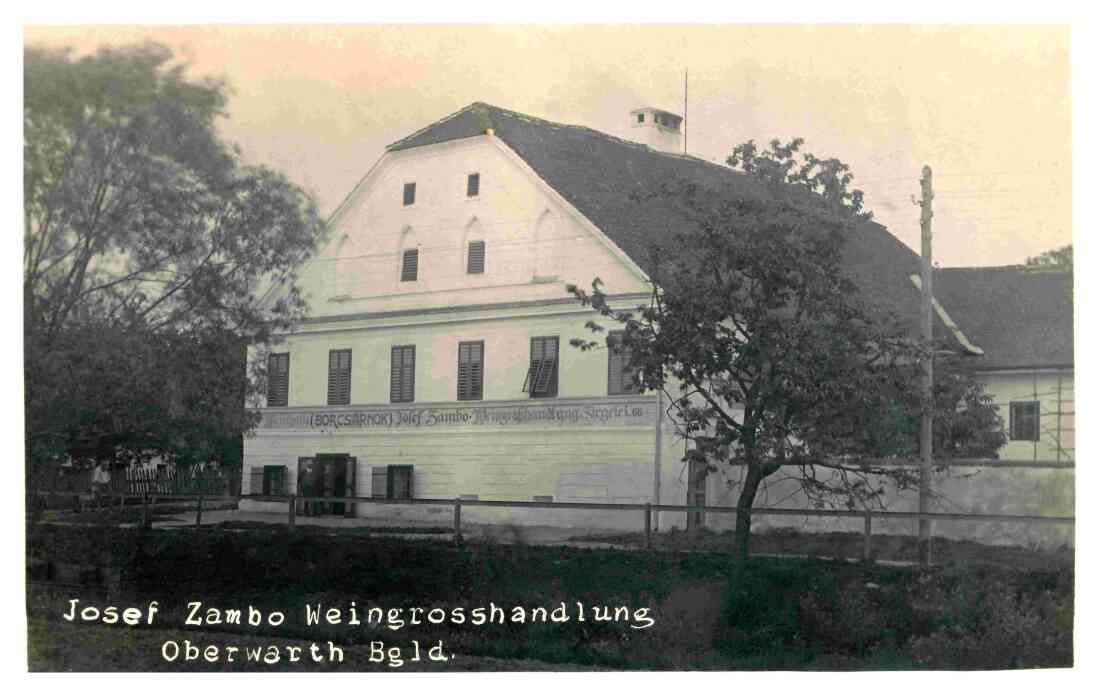 "Schwabhaus" - ehemals Weinhalle und Weingroßhandlung sowie Ziegelei Josef Zambo (Steinamangererstraße 75)