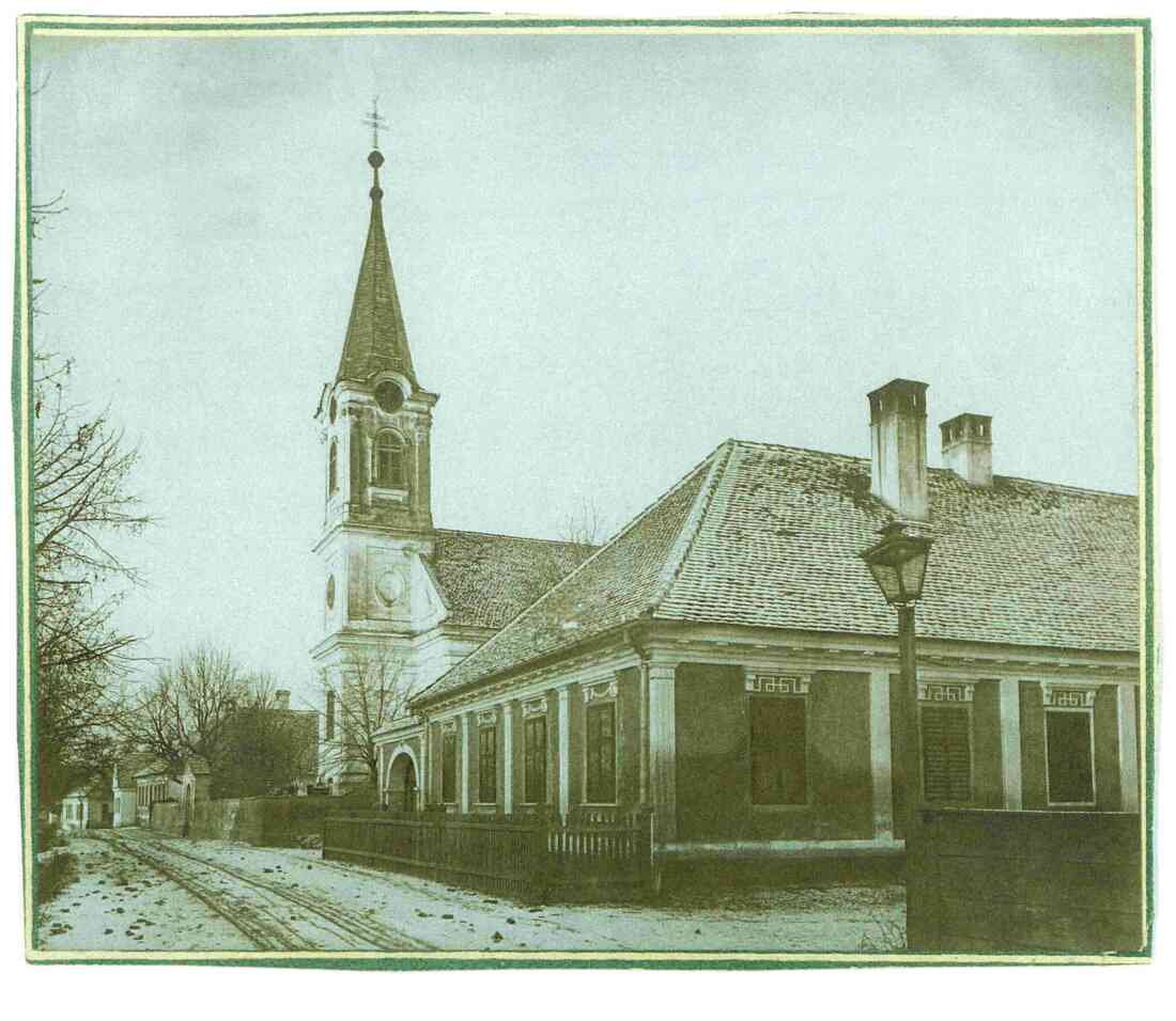 Evang. Pfarrgemeinde AB: Pfarrhaus und Kirche (Evang. Kirchengasse 6) - Geschichte bis 1929 von Pfarrer Paul Geistlinger (auch Geisztlinger)