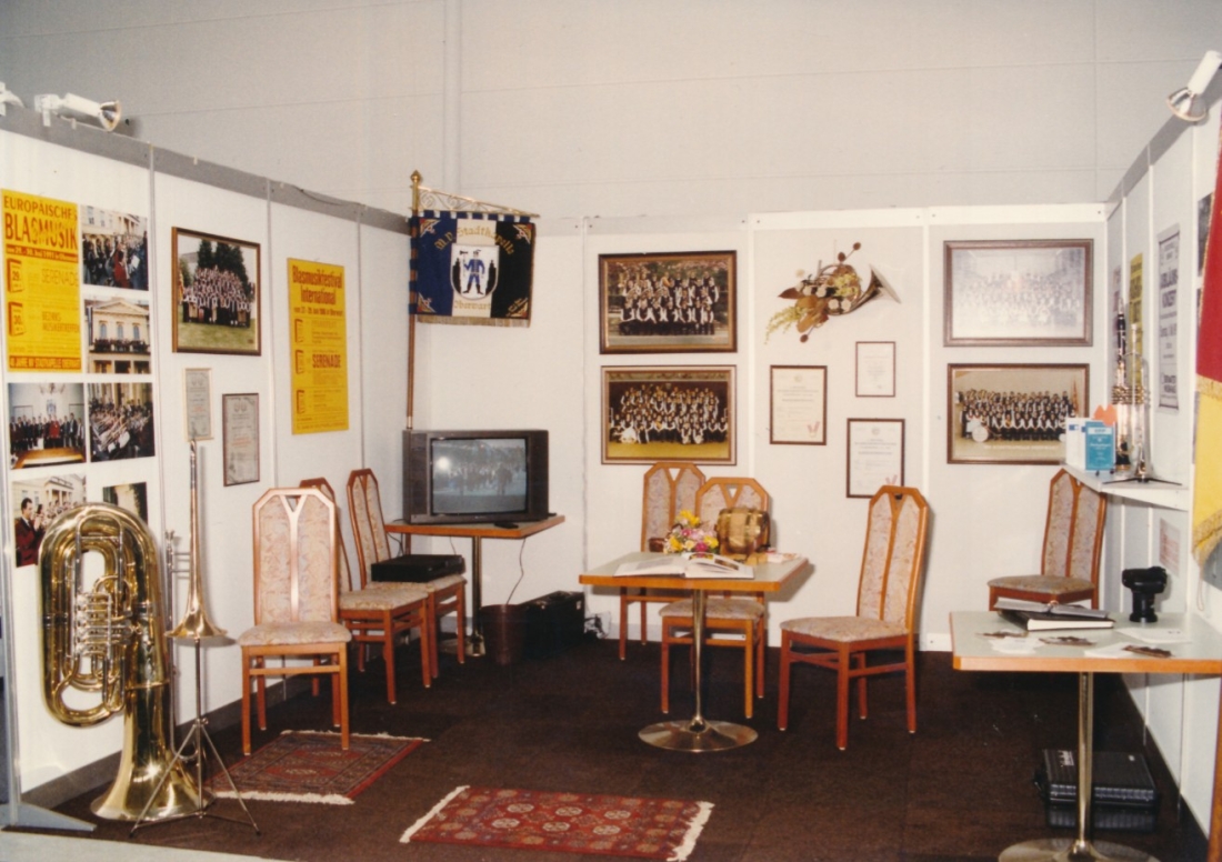Stadtkapelle: Stand auf der "agromot" - Oberwarter Frühjahrsmesse 1992