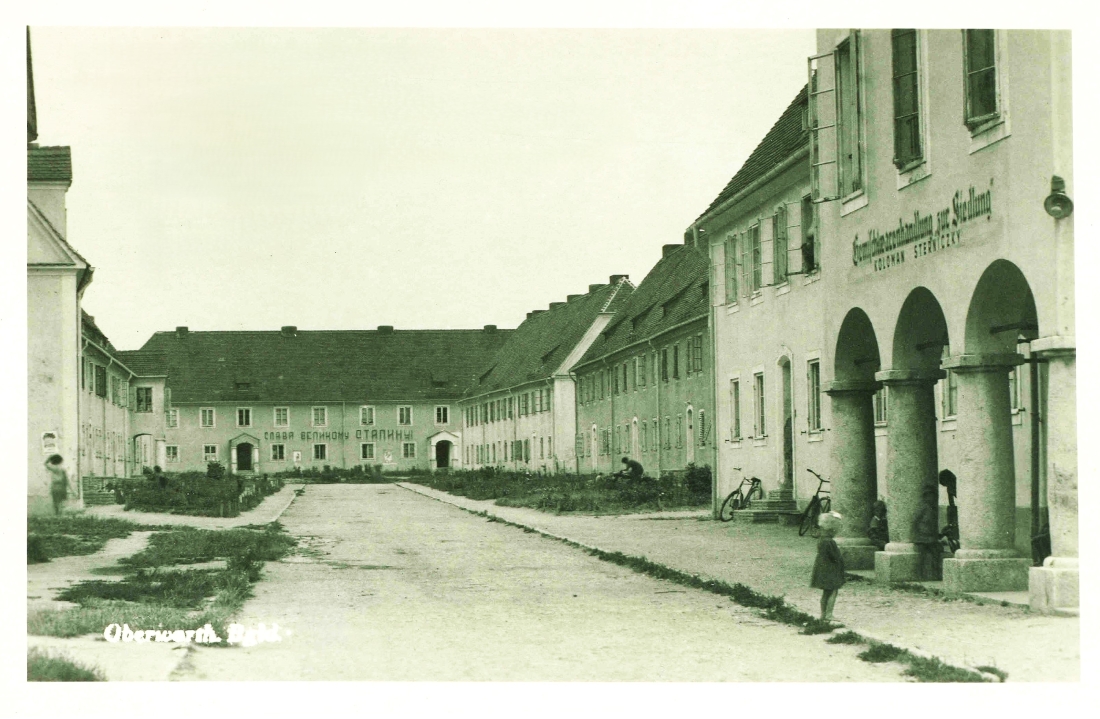 Ansichtskarte: Blick in die Südtirolersiedlung - Andreas-Hofer-Gasse gegen Nordost