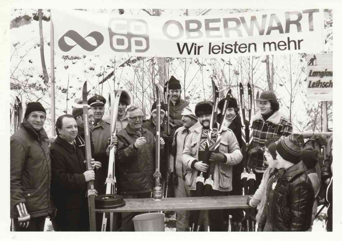 KGM/Konsum/COOP: Sponsor bei der Eröffnung der Langlaufloipe in Willersdorf - Huber/Kogler/Fürst/Zechmann/Pertl/Kery/Fleck/Kurz/Prutsch/Hodits/Pieler/Maurer