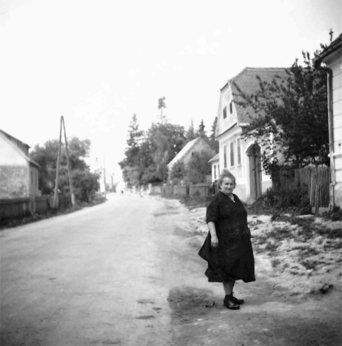 Blick auf die Steinamangererstraße - Maria Hanusch (geb. Heid, *1897 / +1971)