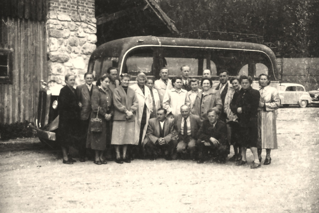 Ausflugsfahrt mit der Südburg im Sommer 1954 nach Mariazell - Kaiser/Klimek/Gaal/Kuch/Eichman/Hanusch/Volcic/Hadek/Seper