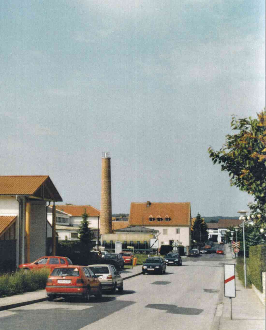 Blick in die Molkereistraße in Richtung SW und somit auf Teile der Molkerei
