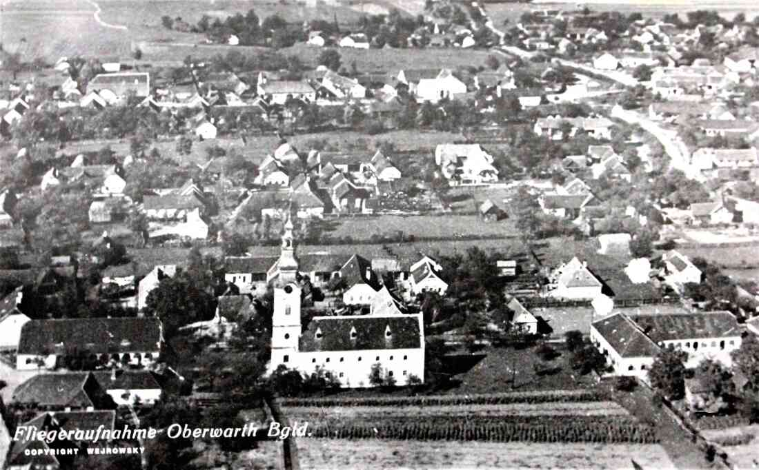 Ansichtskarte: Fliegeraufnahme Oberwarth (Luftbild)