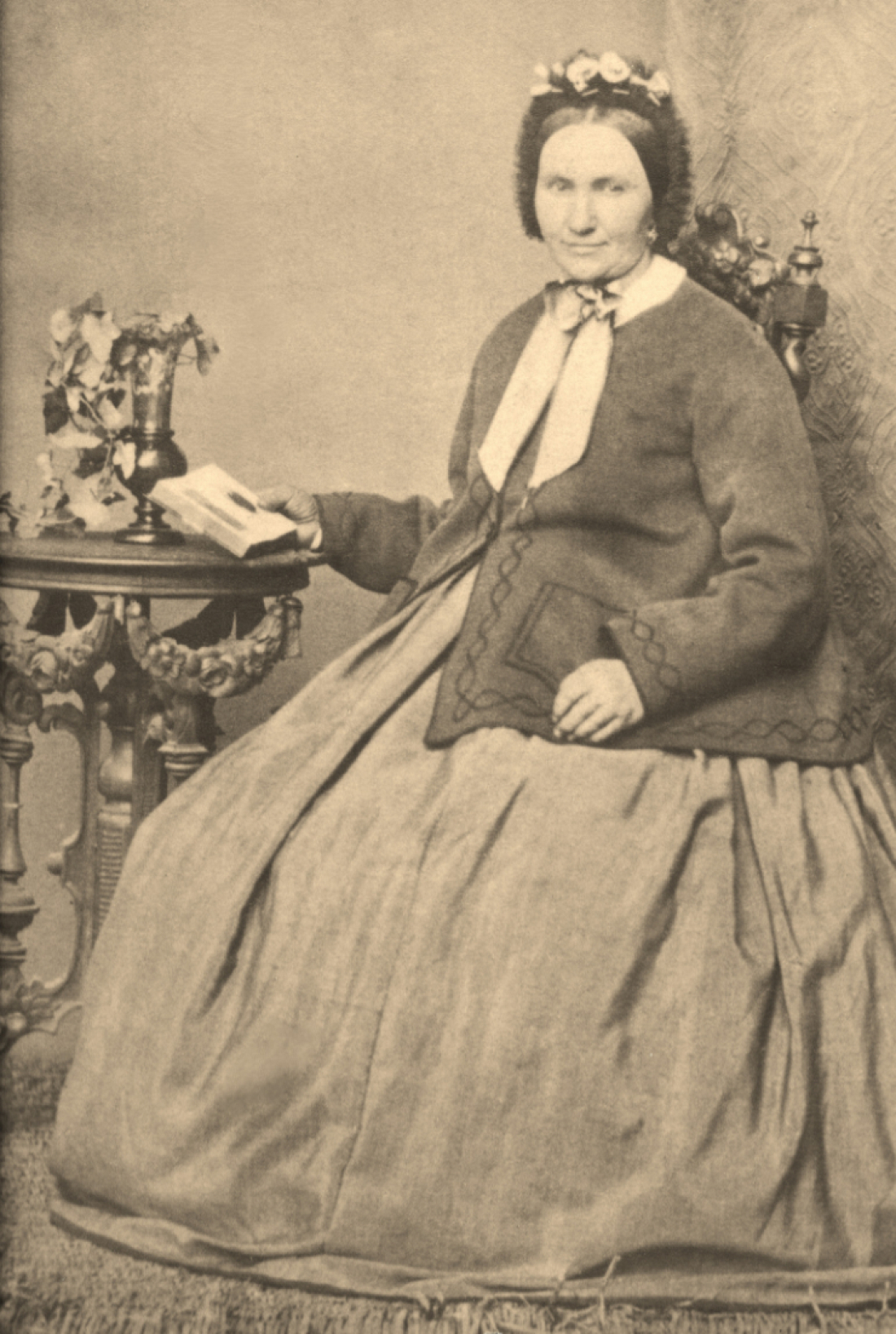 Portrait: Maria Karner (geb. Fürst, *1835) aus Aschau - Urgroßmutter von Edeltraut Scherber