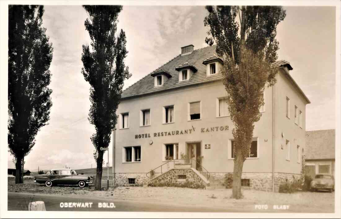 Ansichtskarte: Hotel Restaurant Kantor (Wienerstraße 56) - alte Hausnummer 956