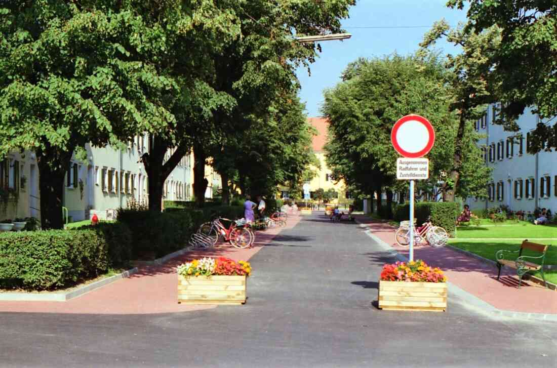 Neugestaltung der Straße in der Südtiroler-Siedlung