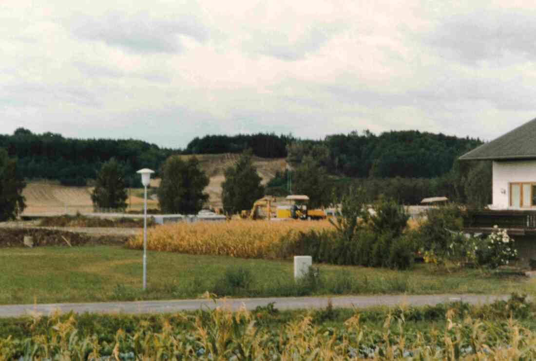 Bau der Bundesstraße 63a - Umfahrung Oberwart neben dem Kreisverkehr Unterwarterstraße