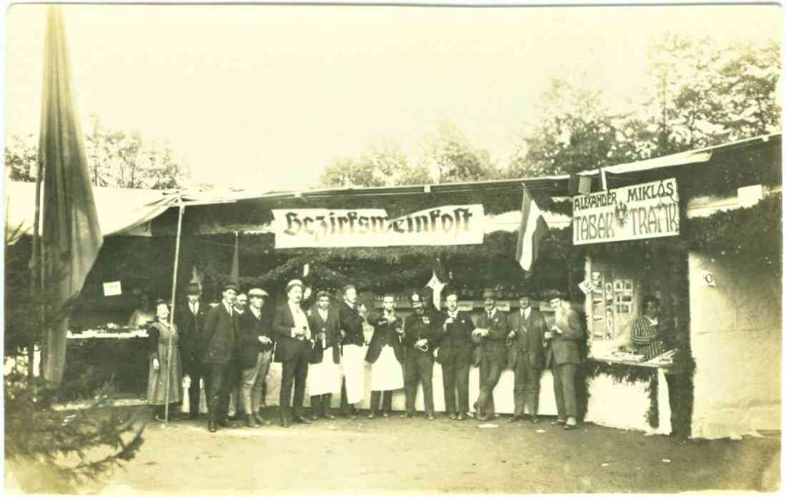 Bezirksweinkost im Zuge der Gewerbeausstellung 1924