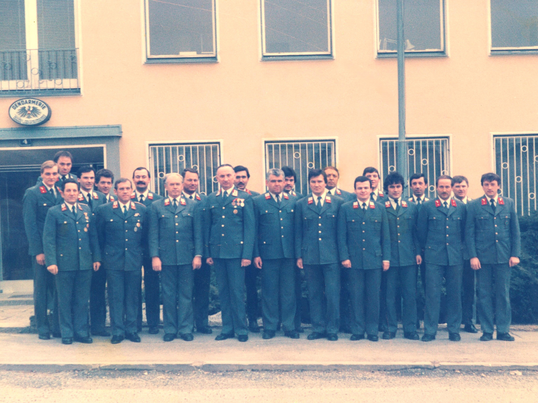 Die Gendarmeriebeamten am Posten Oberwart 1986