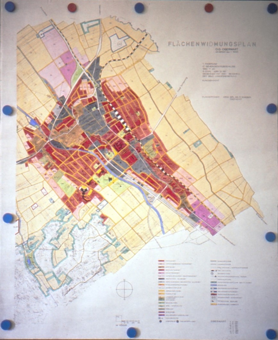 Flächenwidmungsplan am Beginn der 1970-er Jahre