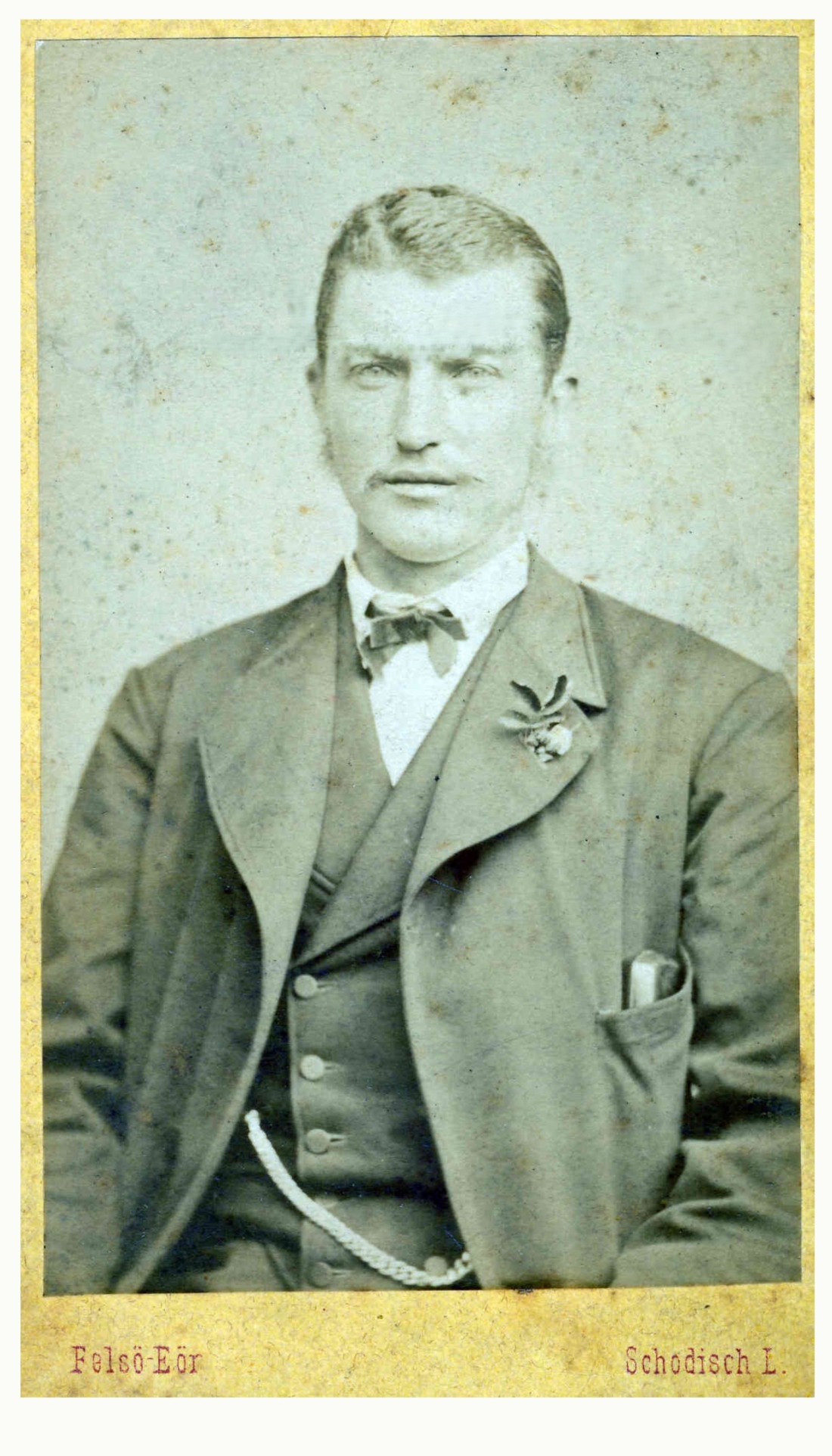 Firma Fliegenschnee ( OW 574/Wienerstraße 14): Der Firmengründer Johann Fliegenschnee (*1851/+1932) - Portrait