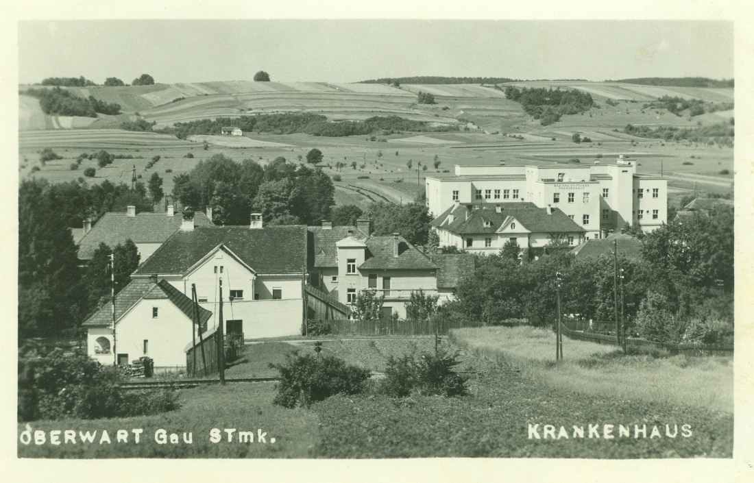 Ansichtskarte: Oberwart - Gau Stmk. / Krankenhaus