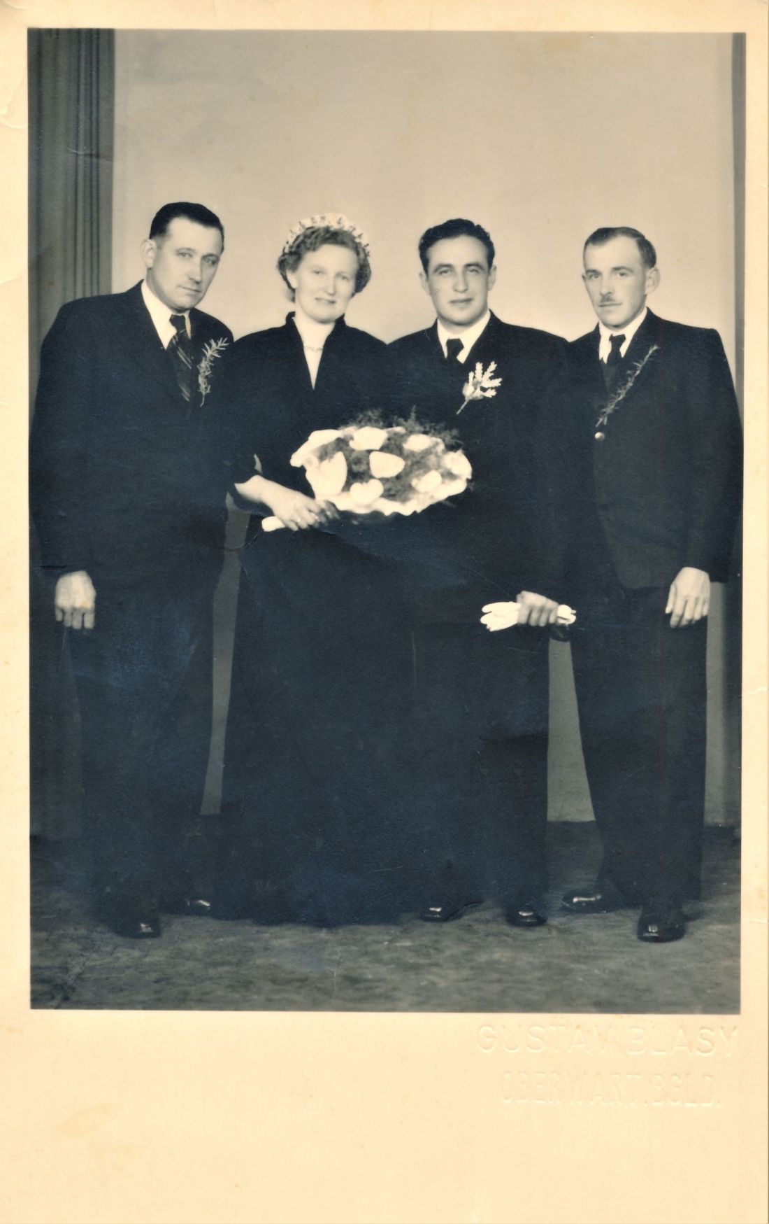 Hochzeit Helene Zambo (*1925/+2008) und Johann Oswald (*1929/+2013) - Grazerstraße 35 -- (Böcskör/Imre)