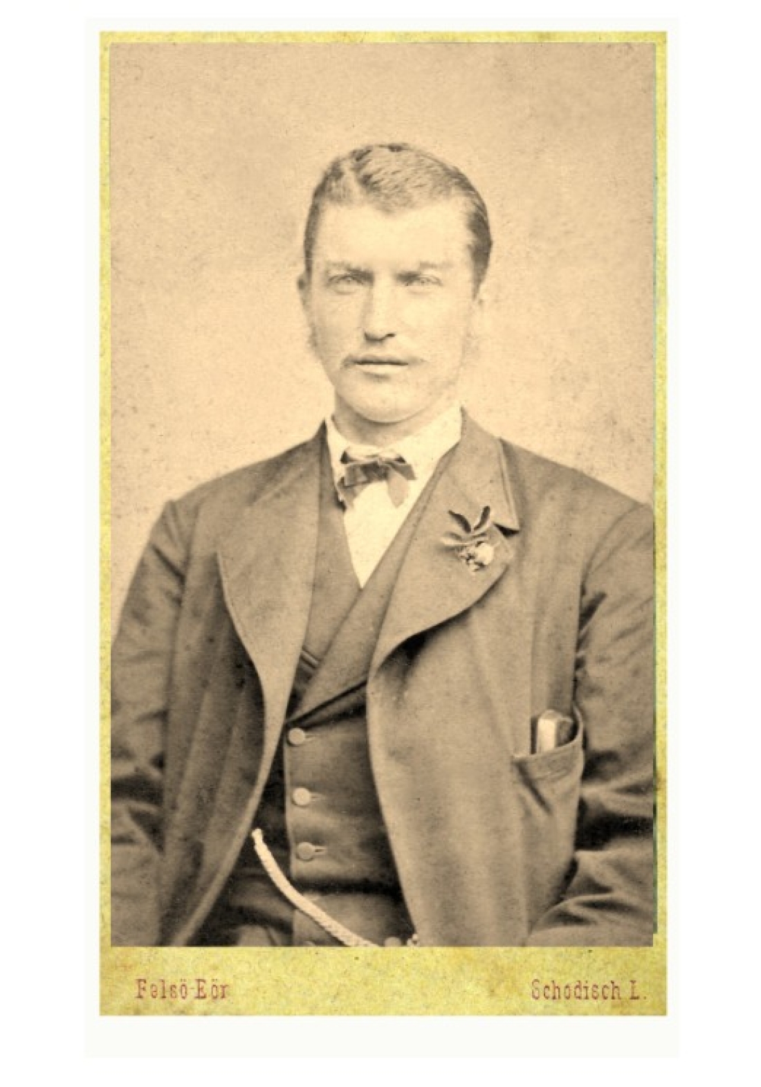 Firma Fliegenschnee ( OW 574/Wienerstraße 14): Der Firmengründer Johann Fliegenschnee (*1851/+1932) - Portrait