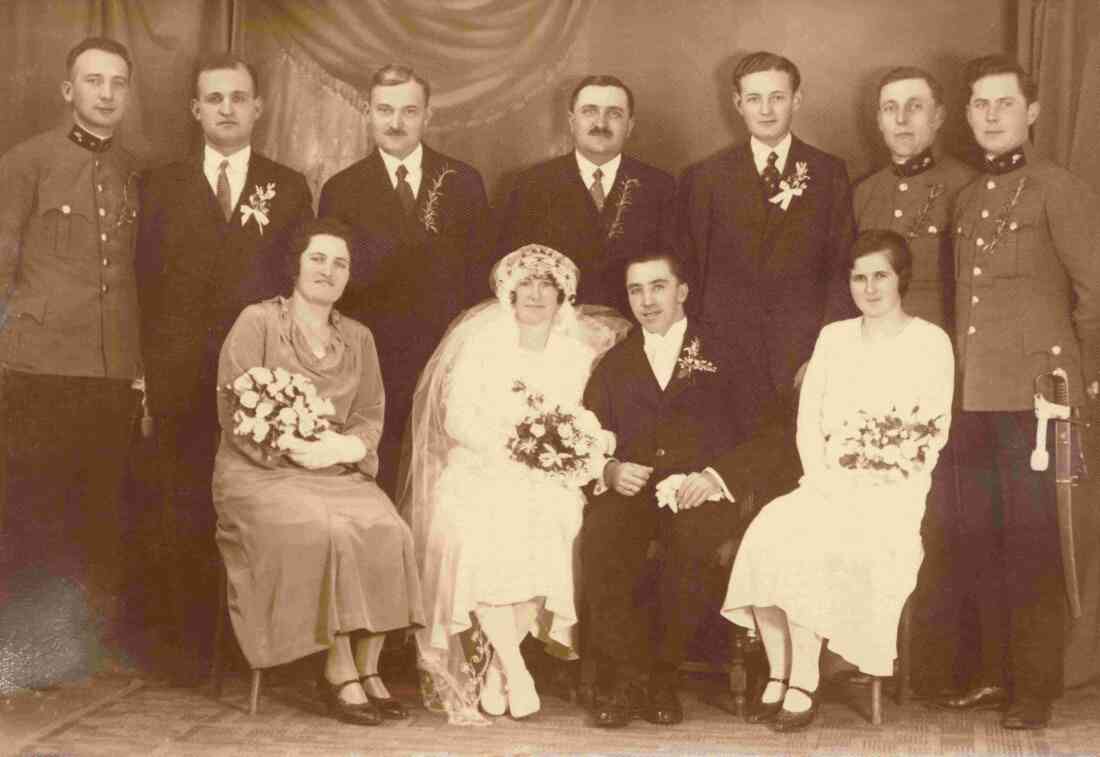 Hochzeit Josef Lorenz Berger (*1901) und Maria Erdely (*1908)