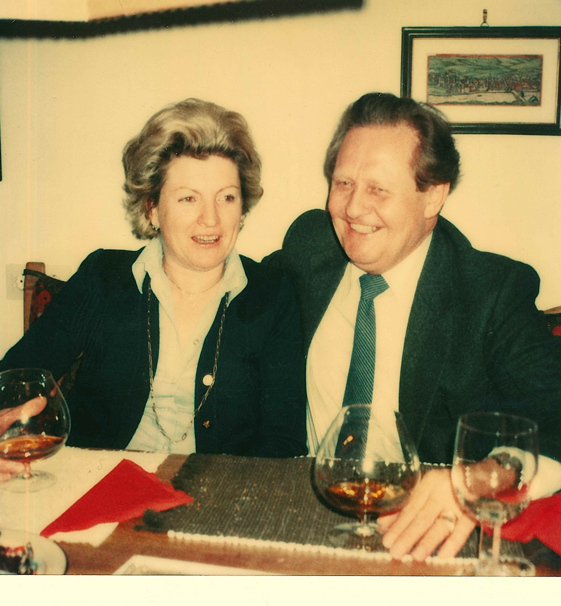 Das Wirtsehepaar "Gretl" Margareta Neubauer (geb. Brandstätter, *1937) und Gustav Neubauer (*1926/+1995)