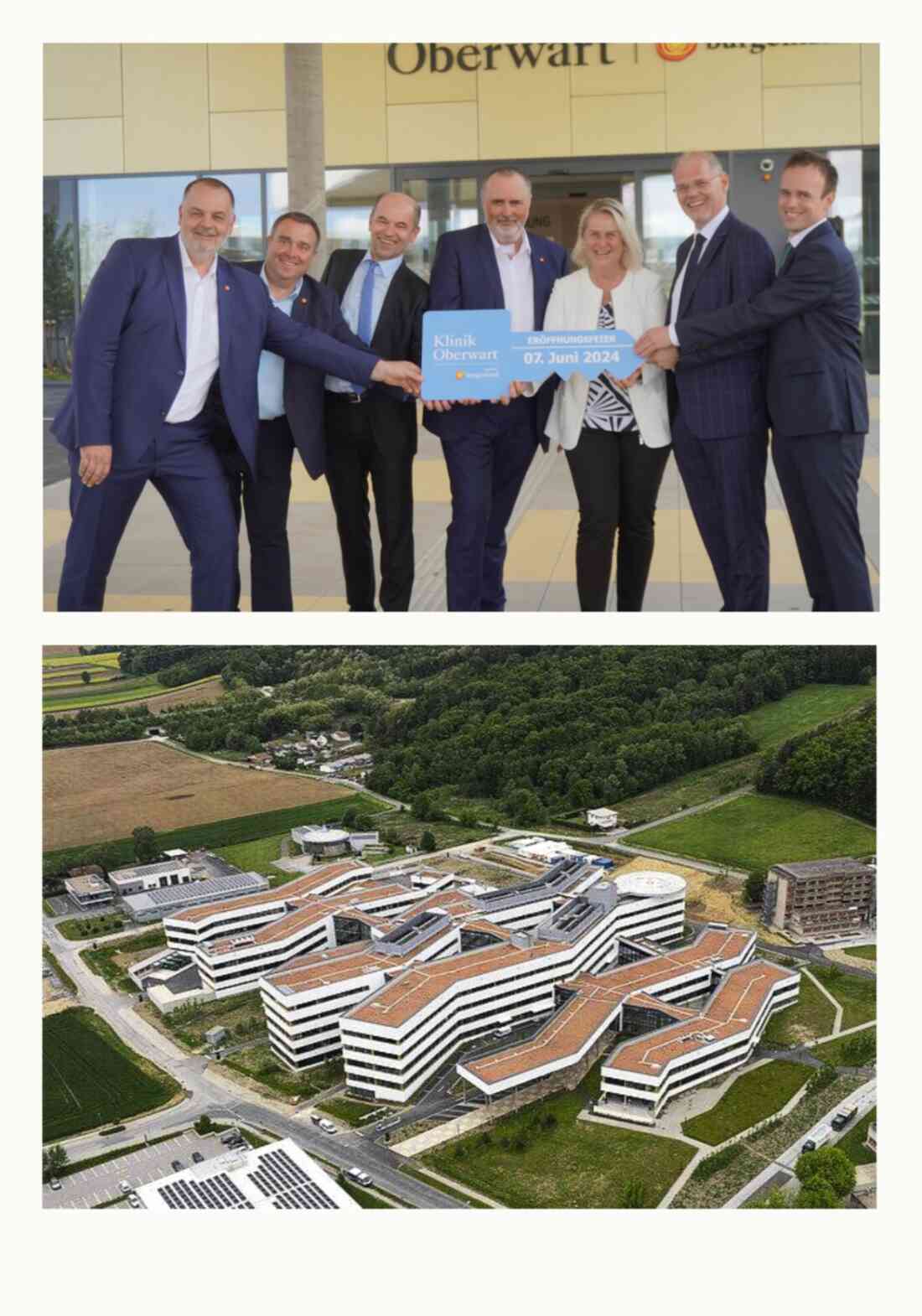 Krankenhaus: Offizielle Eröffnung der Klinik Oberwart - Schmidt/Ochsenhofer/Gruber/Doskozil/Gröl/Franz Öller/Seper