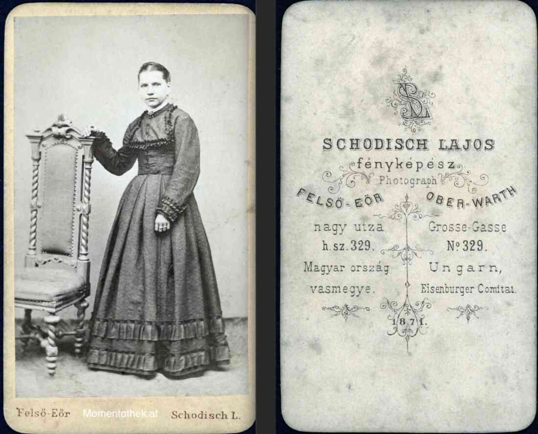 Portrait, gefertigt von Ludwig Schodisch 1871