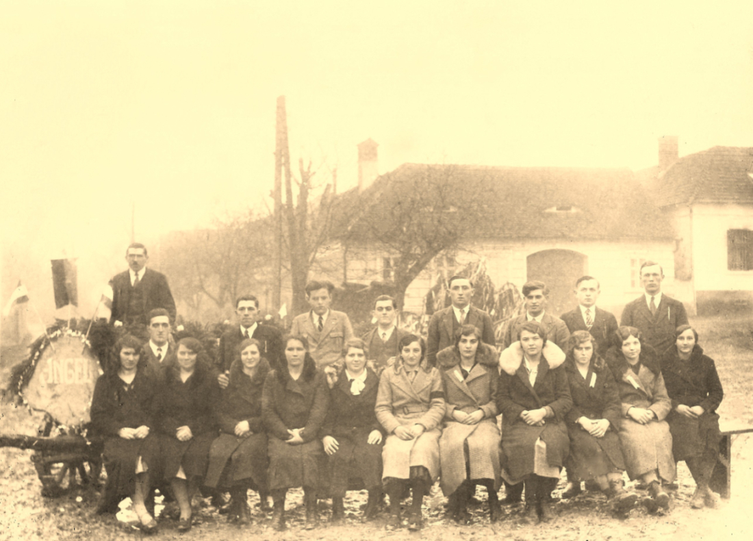 St. Martin: Blochziehen am 23. Feber 1936