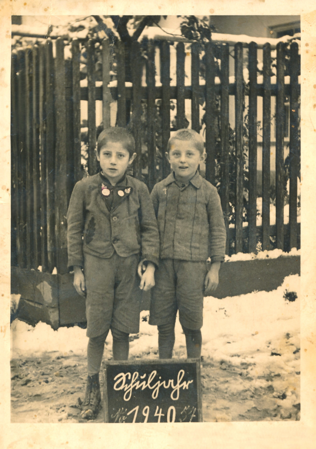 St. Martin: Johann und Franz Guger im Schuljahr 1940