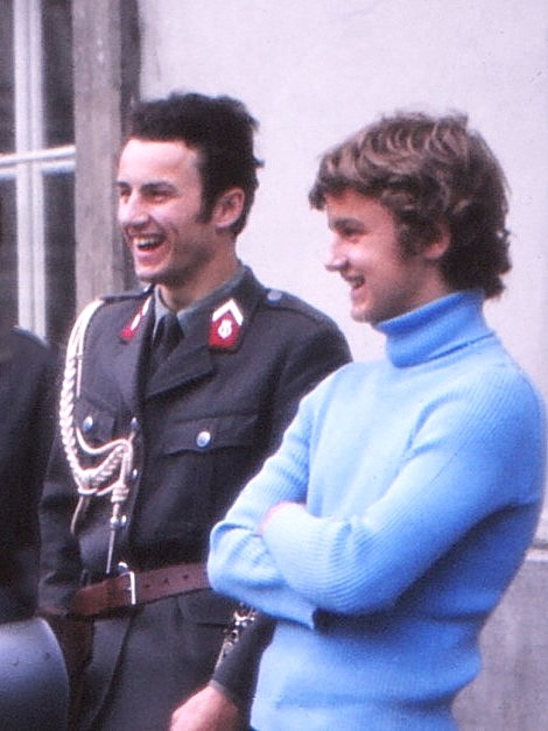 Christian Schober als Musiker bei der Gardemusik Wien und sein Bruder Tillfried