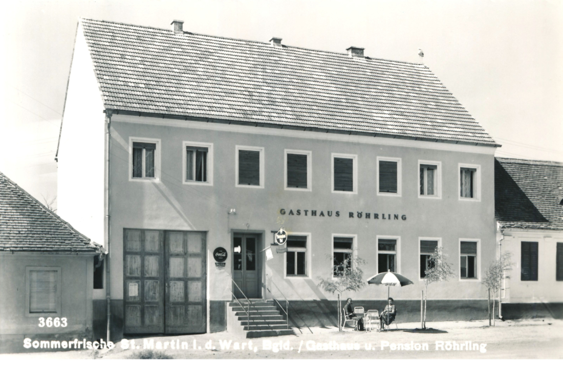 Ansichtskarte: Sommerfrische St. Martin i.d. Wart / Gasthaus und Pension Röhrling