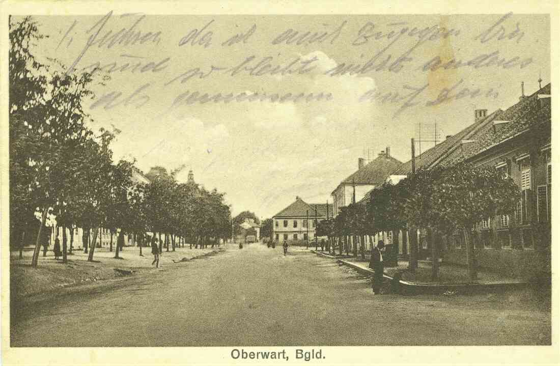Ansichtskarte: Blick über den Hauptplatz in Richtung SO
