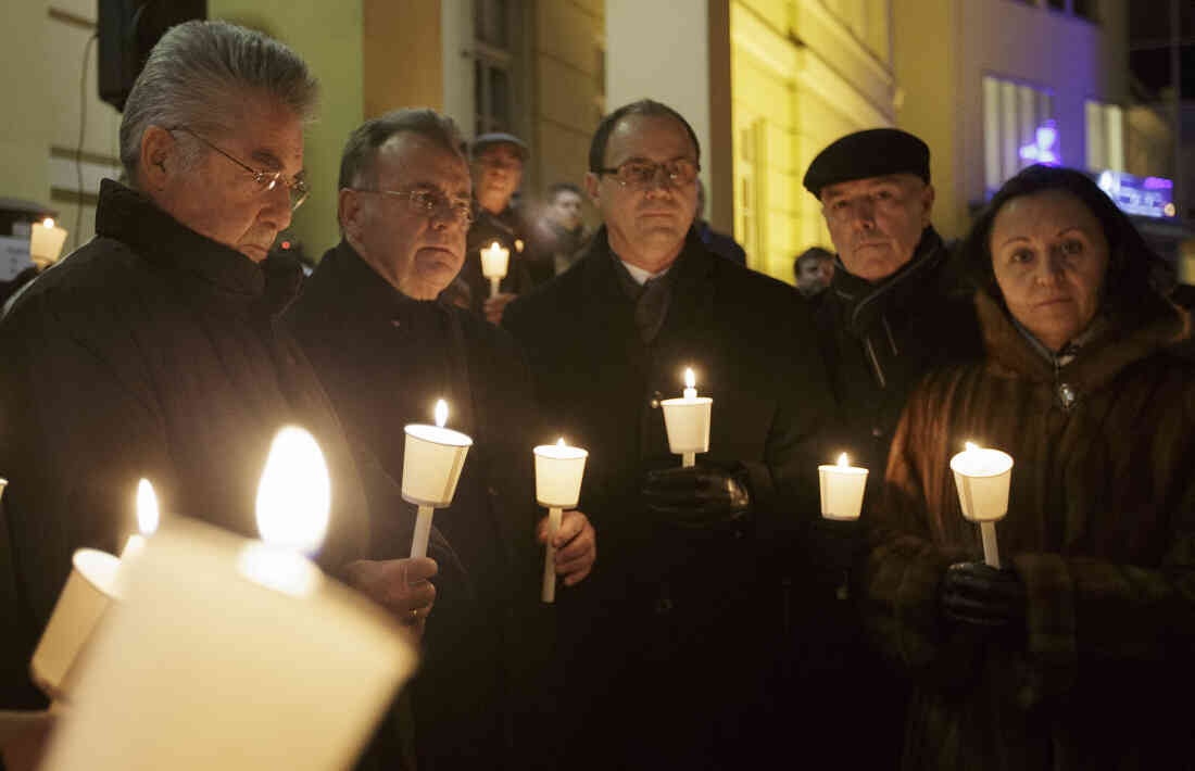 Roma: Gedenkfeier " 20 Jahre Attentat von Oberwart" am 4. Feber 2015 - Fischer/Niessl/Steindl/Rosner/Resetar