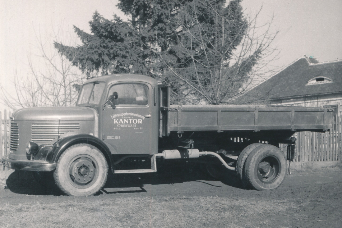 Lastkraftwagen der Marke Steyr (Steyr 380) des Lasttransportunternehmens Ludwig Kantor
