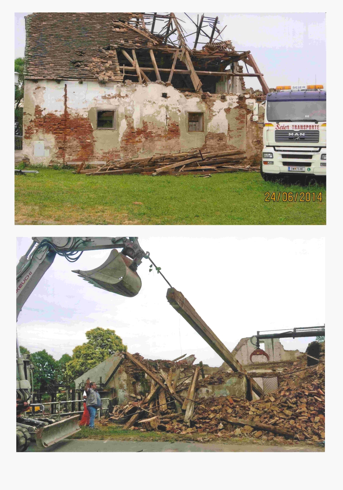 Abriss der Stiebermühle (Mühlgasse 26)