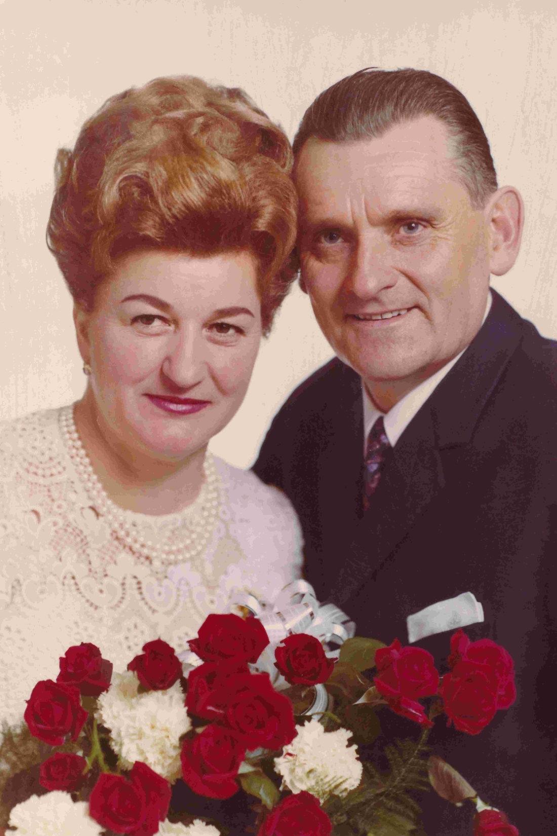 Silberne Hochzeit Gabriele (geb. Derkits, *1922/+2008) und Hubert Schabhüttel (*1920/+1973)