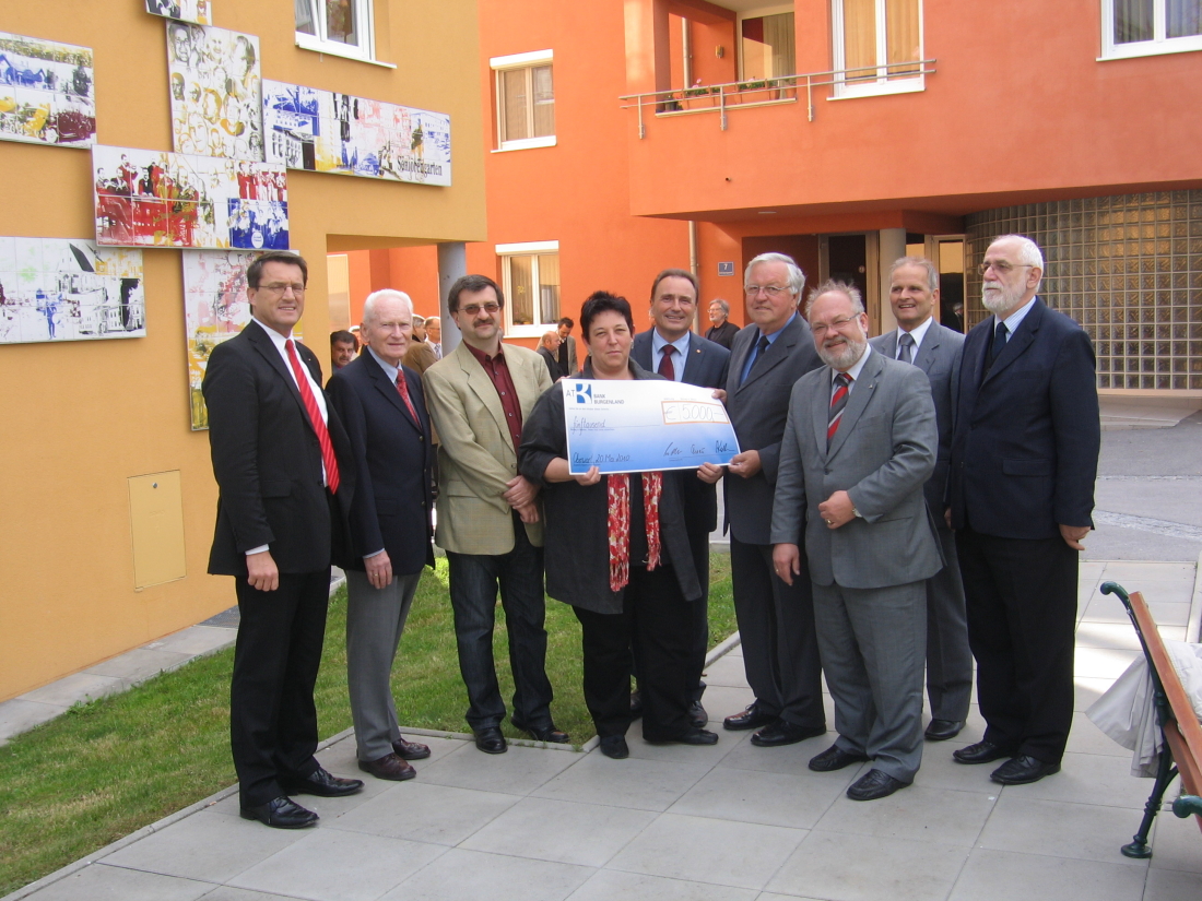 Die OSG unterstützt das Projekt der Diakonie am Dr. Emmerich Gyenge Platz - Kollar/Orovits/Wallner/Pfänder/Bieler/Schmidt/Pongracz/Schuh/Böhm