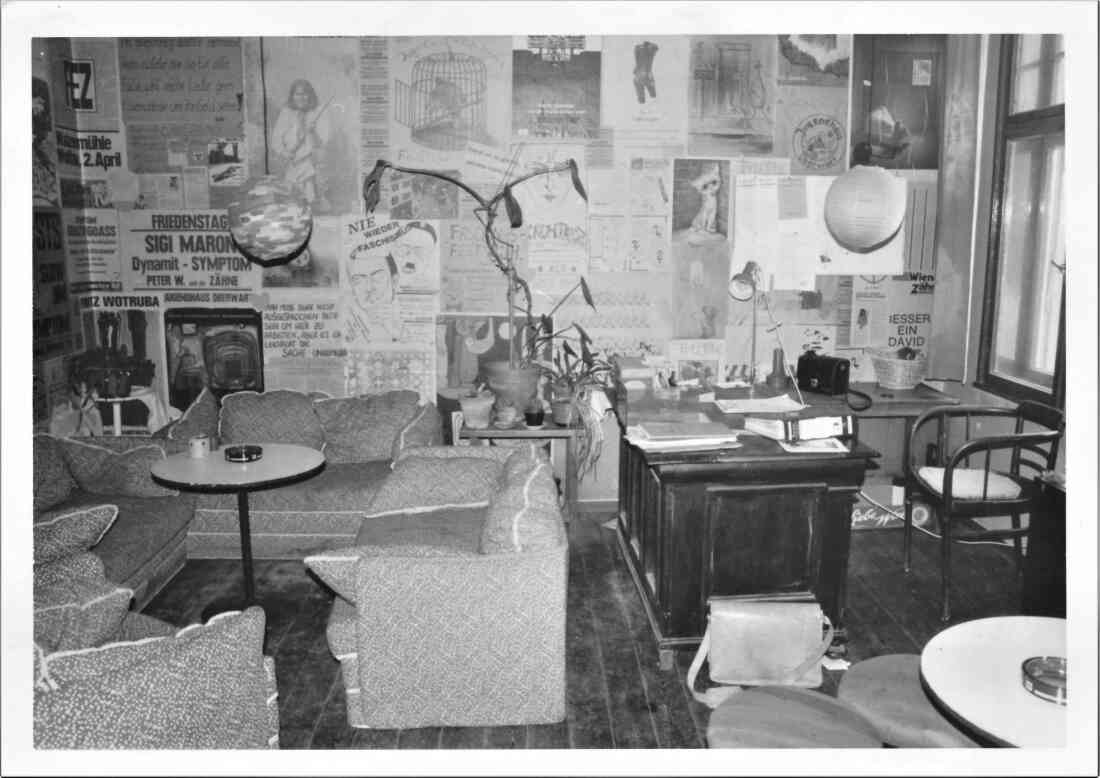 Das Büro des Jugendhauses - später OHO (Lisztgasse 12)