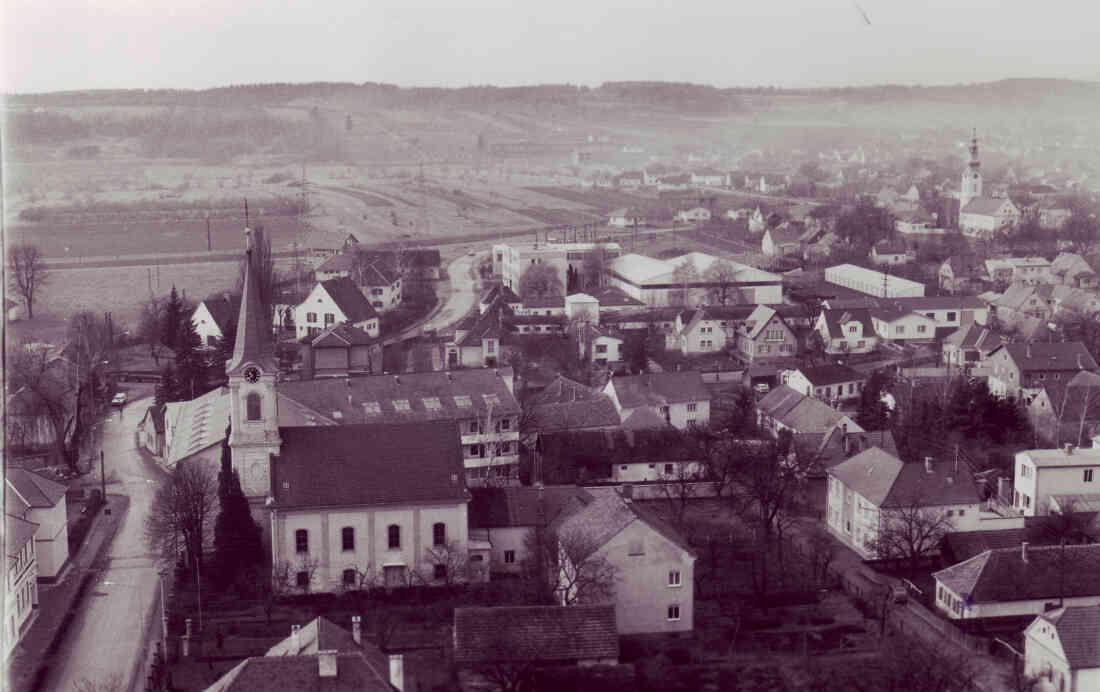 Blick vom Hochhaus in Richtung Westen